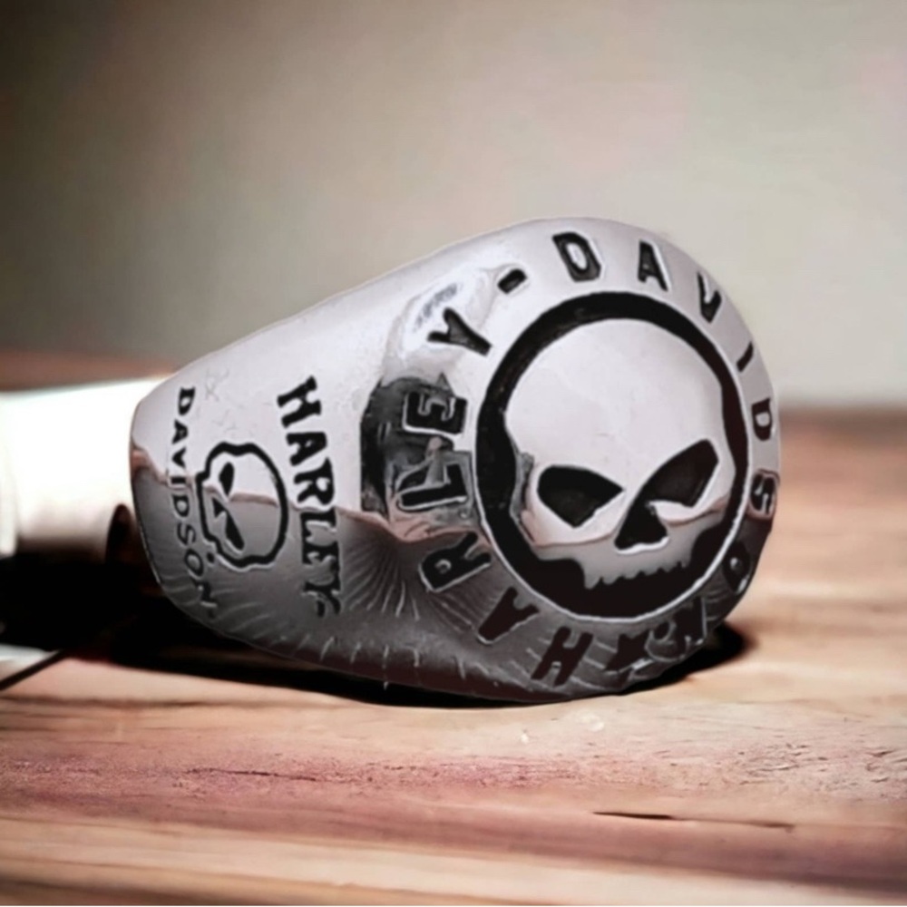 - - Harley Willie G Skull Men’s Rings - Picture 3 of 7